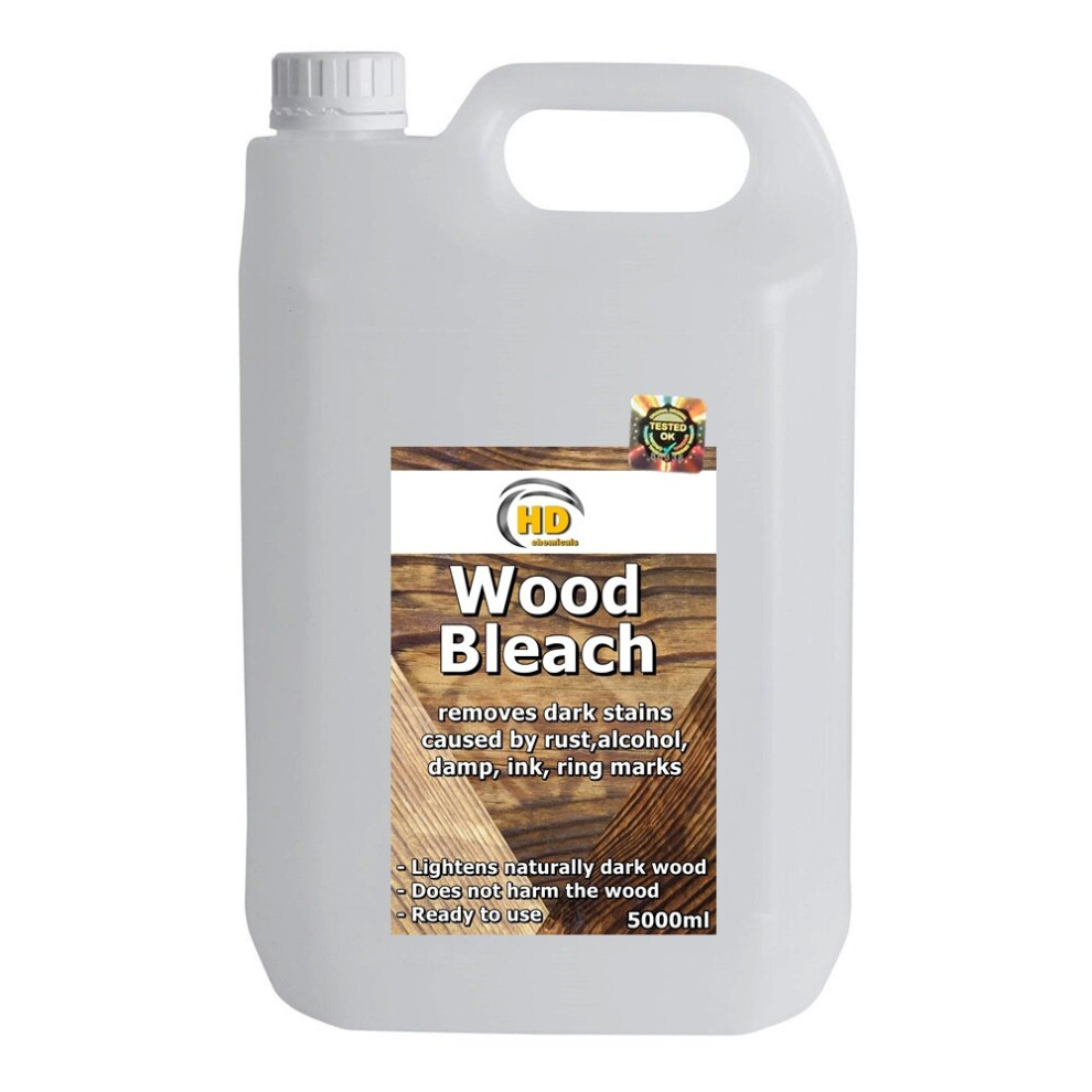 Hd Chemicals Ltd (5000Ml - 5L) Wood Bleach Oxalic Acid Based Stain Remover Dark