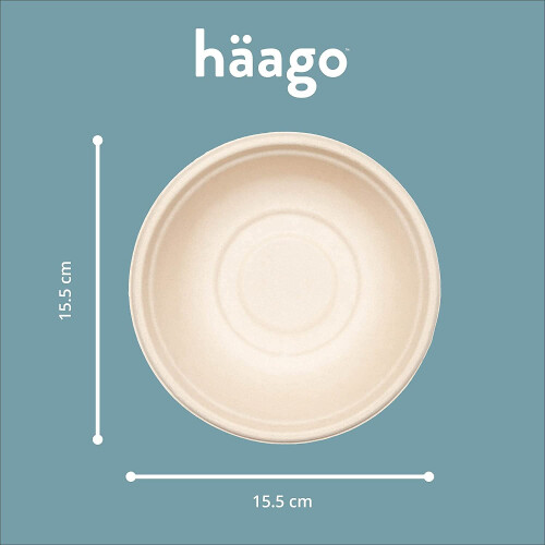 96 Eco-friendly Sugarcane Paper Bowls - Biodegradable Compostable (500ml) 2