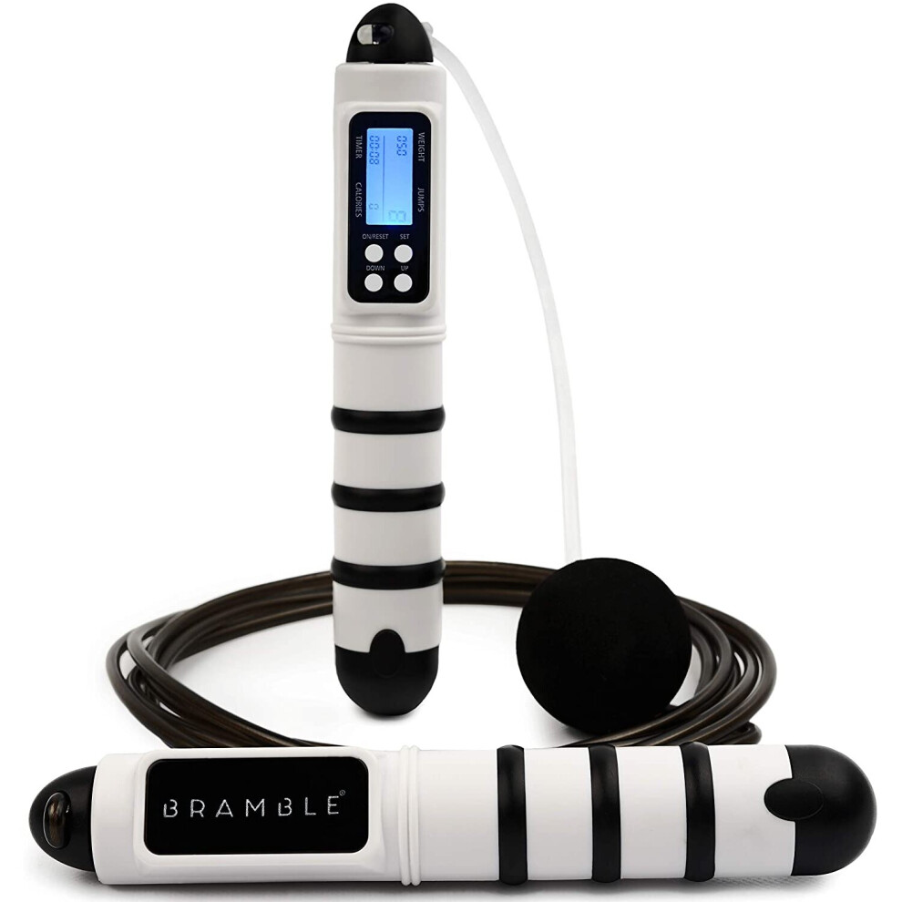 Premium Skipping Rope - Screen Calorie & Workout Time Counter - 290cm 