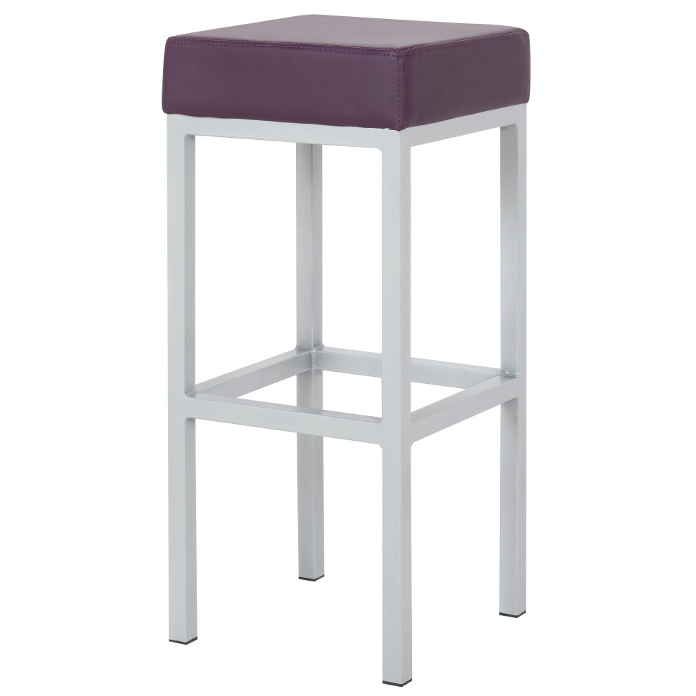 Lamboro Purple Cube Bar Stool