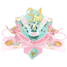 34 Years Happy 34th Anniversary Pop-Up Greeting Card Love Kate's 3D Pop Up Cards