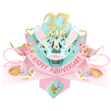 37 Years Happy 37th Anniversary Pop-Up Greeting Card Love Kate's 3D Pop Up Cards