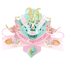 36 Years Happy 36th Anniversary Pop-Up Greeting Card Love Kate's 3D Pop Up Cards