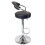 Zenith Bar Stool Black - Height-Adjustable Gas Lift with Supportive Backrest for Kitchen Breakfast Bar 2