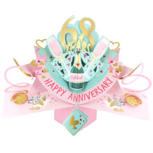 68 Years Happy 68th Anniversary Pop-Up Greeting Card Love Kate's 3D Pop Up Cards