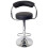 Zenith Bar Stool Black - Height-Adjustable Gas Lift with Supportive Backrest for Kitchen Breakfast Bar 3