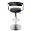 Zenith Bar Stool Black - Height-Adjustable Gas Lift with Supportive Backrest for Kitchen Breakfast Bar 4