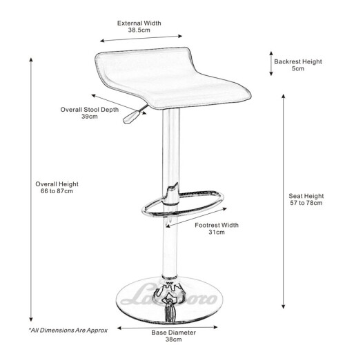 Baceno Bar Stool Black 2