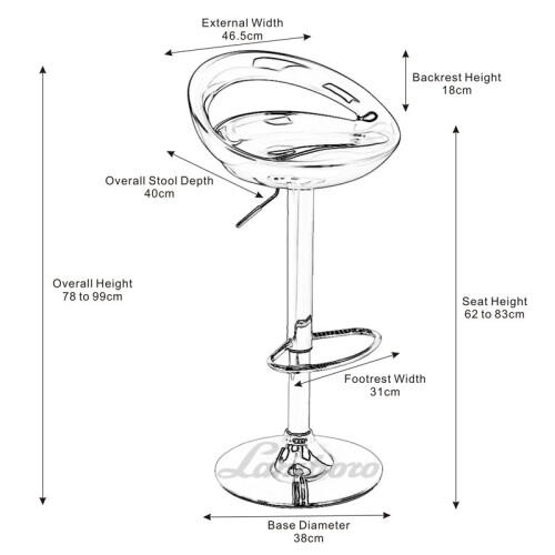 Sorrento Swivel Bar Stool Black 1