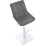 Magnifico Signature Leather Bar Stool Charcoal 3
