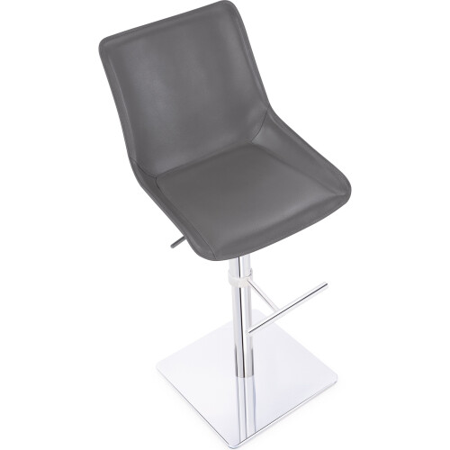 Magnifico Signature Leather Bar Stool Charcoal 2