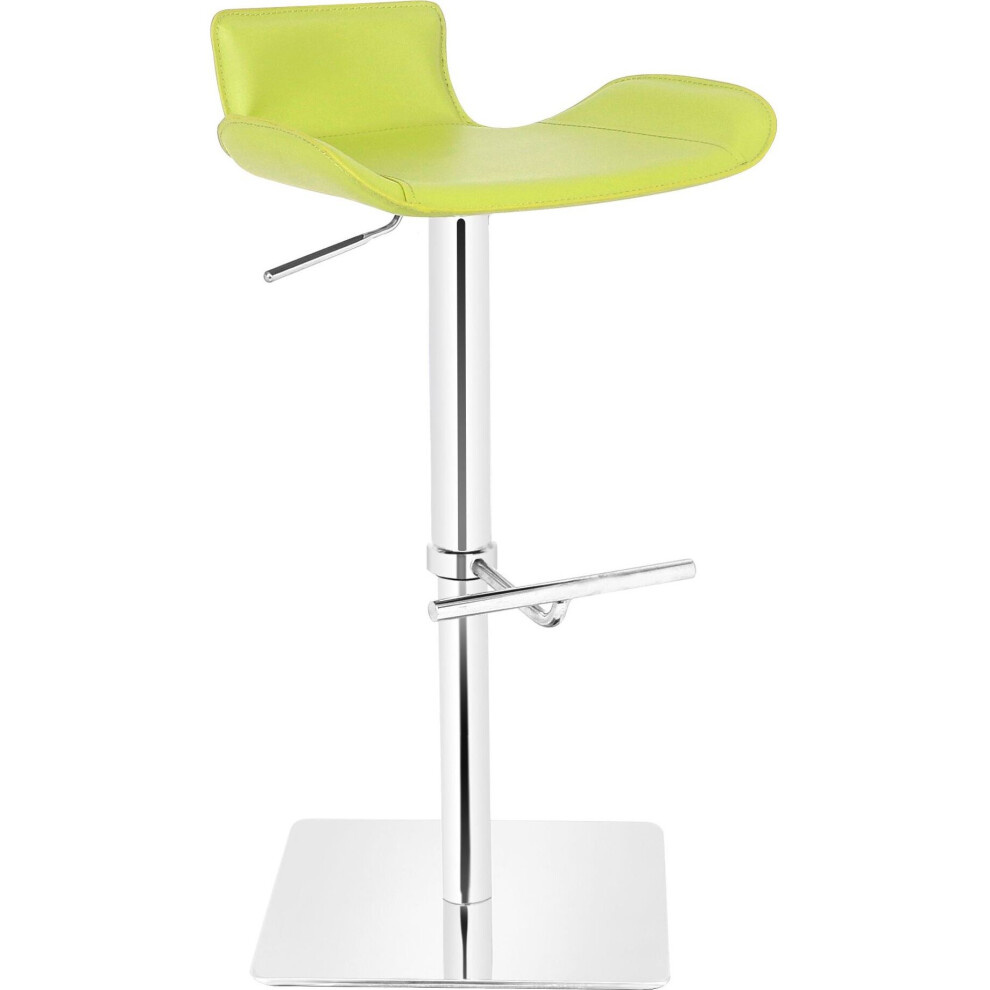 Favoloso Signature Real Leather Bar Stool Lime Green