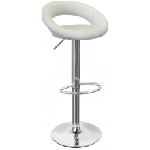 Sorrento Leather Bar Stool White
