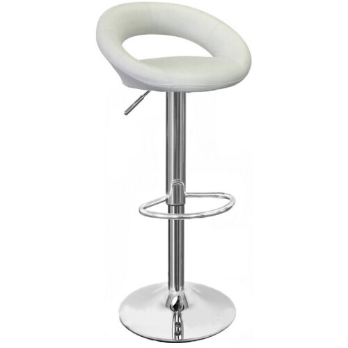 Sorrento Leather Bar Stool White