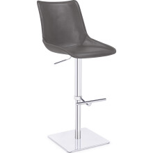 Magnifico Signature Leather Bar Stool Charcoal