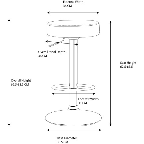 Semplice Bar Stool Black 2