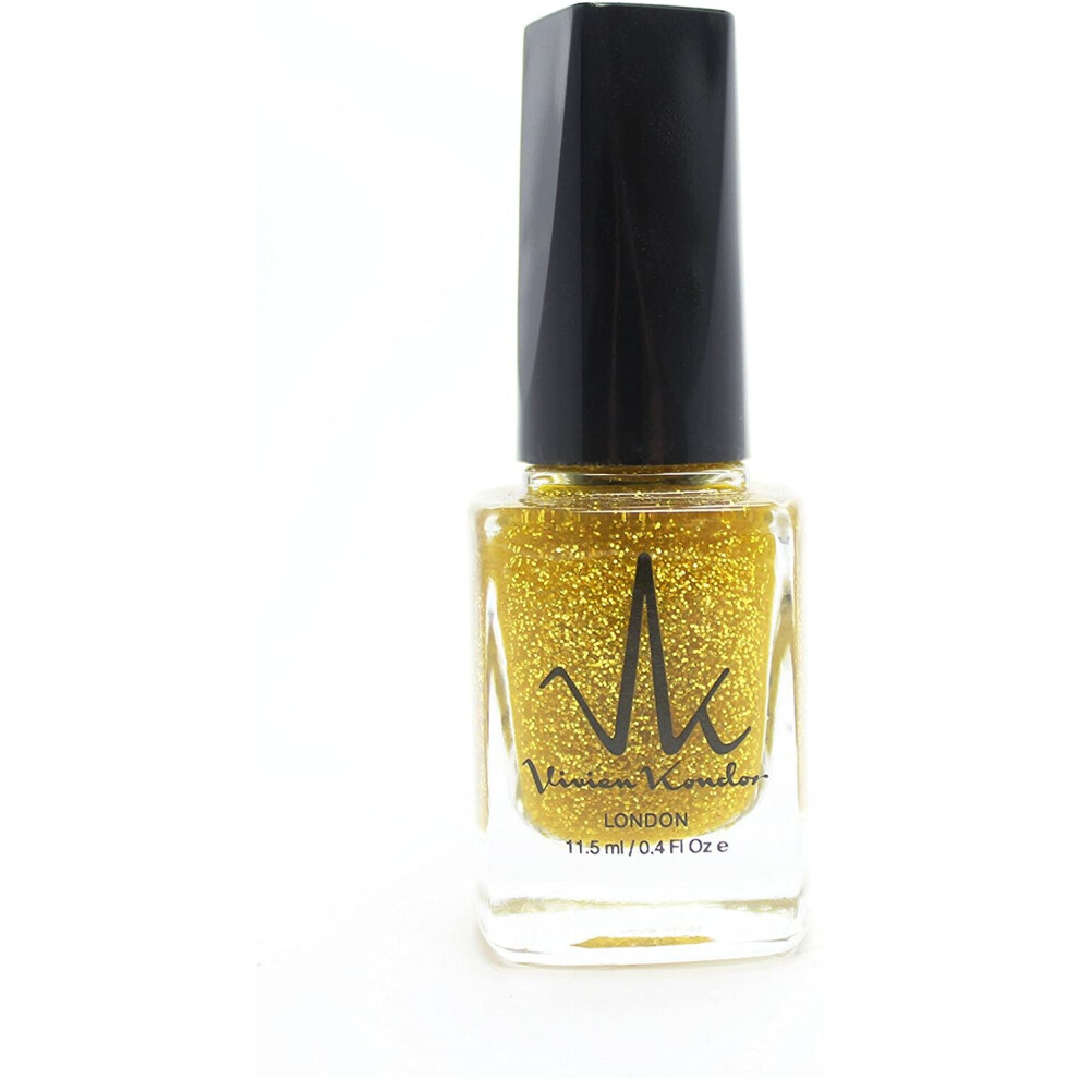 Vivien Kondor London Vivien Kondor Nail Polish In Gold Glitter
