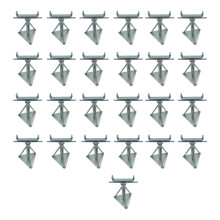 Static Caravan Axle Stands Large X25 (Extra Wide Support 15" -20")