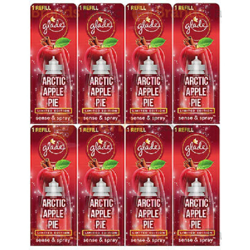 Glade Sense & Spray Air Freshener Refills Arctic Apple Pie Fragrance 8 x 18ml