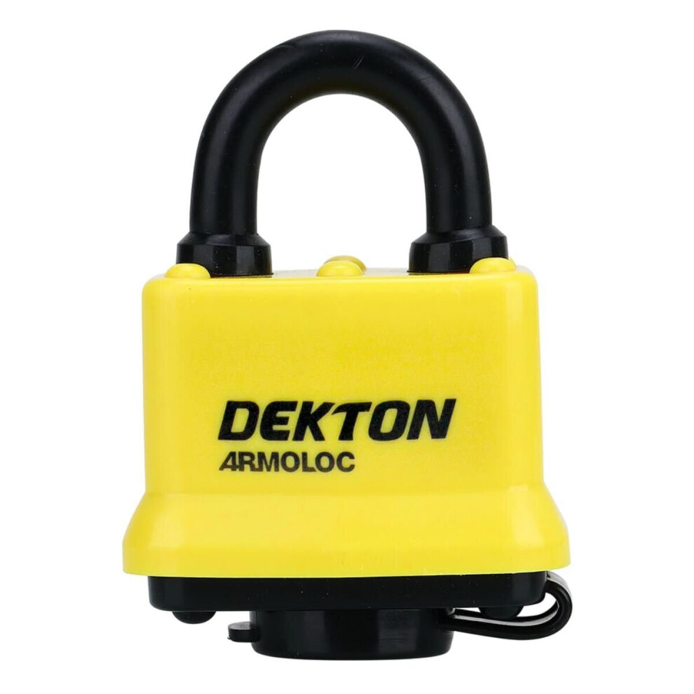 Dekton Steel Laminated 50Mm High Security Padlock Weather Resistant With 2 Keys 5055441442075