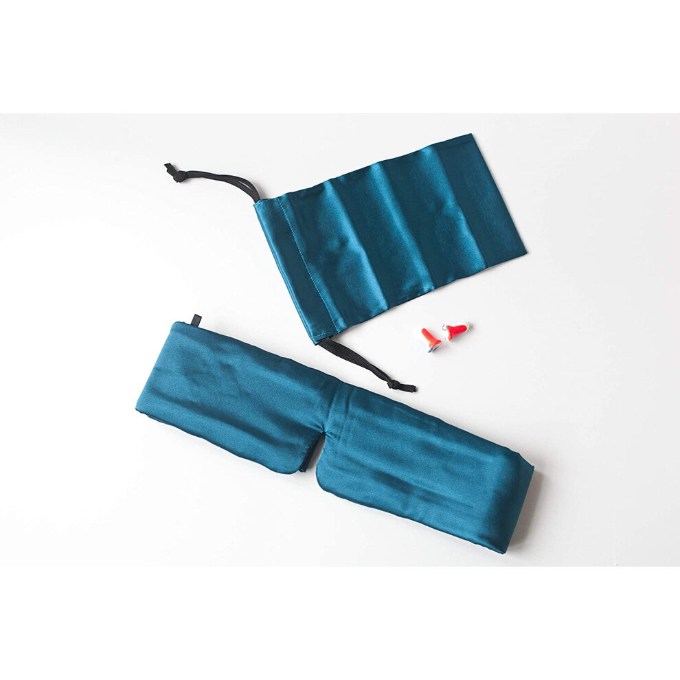 Sleep Master Deluxe Tm Sleep Mask Revolutionary Patented Eye Mask - Includes Carry Pouch & Storage Pocket With Earplugs