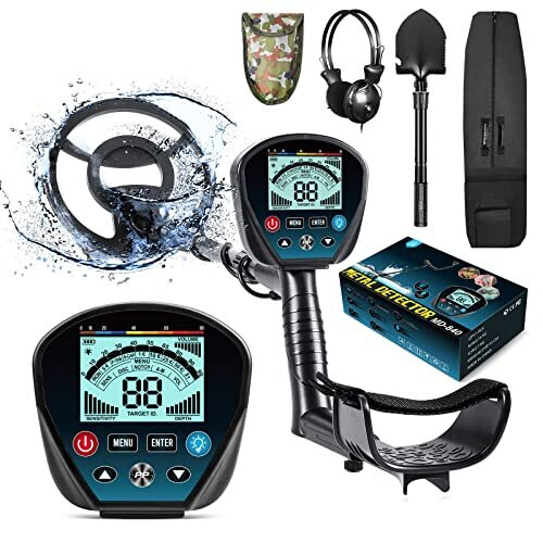 HOOMYA Professional Metal Detector with Memory Function, All Metal/DISC