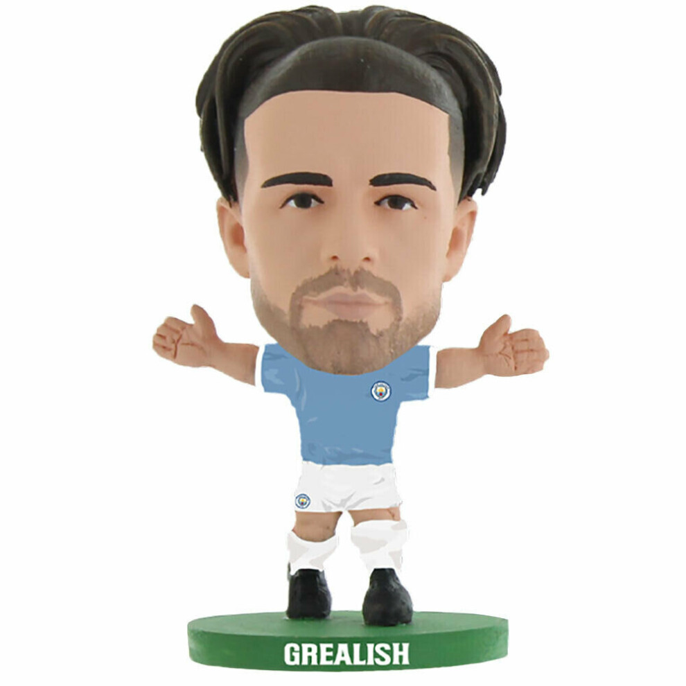 SoccerStarz Manchester City Jack Grealish Mini Football Figurine