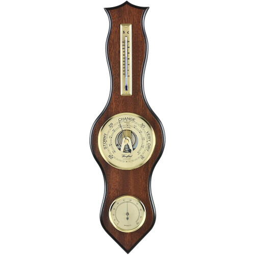 Traditional Design Wall Barometer with Thermometer & Hygrometer