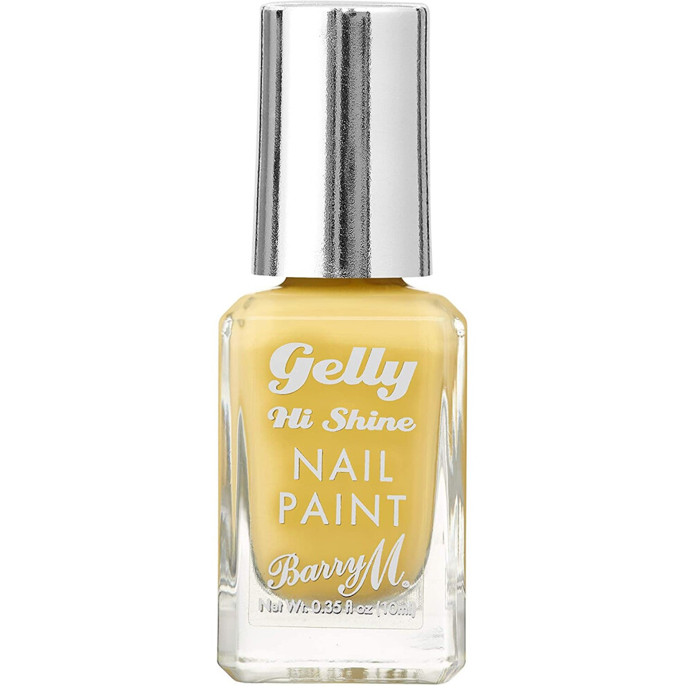Barry M Yellow Cosmetics Gelly Nail Paint, Lemon Sorbet