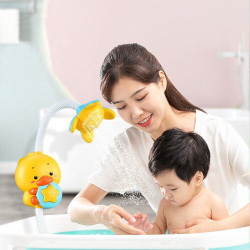 Ranpo Cute Electric Duck Bath Toys With Adjusted Hose 1
