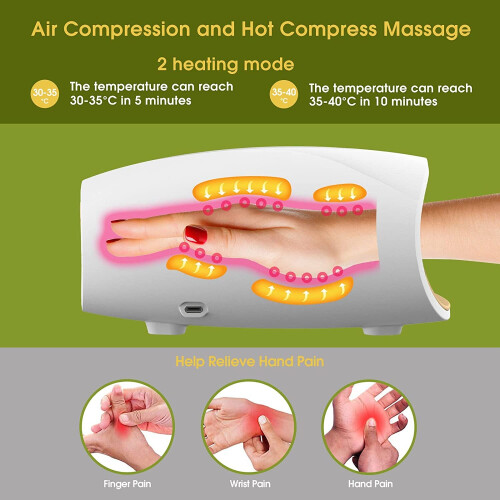 Cotsoco Electric Hand Massager with Heat, Air Compression Palm Massage 2