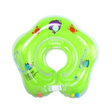 (green) Baby Inflatable Swimming Ring Neck Swim Ring For Newborn Baby