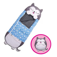(Greyhound) Children's cartoon sleeping bag birthday gift plush doll pillow boy girl warm soft lazy sleeping bag