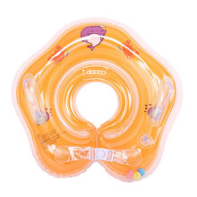 (orange) Baby Inflatable Swimming Ring Neck Swim Ring For Newborn Baby