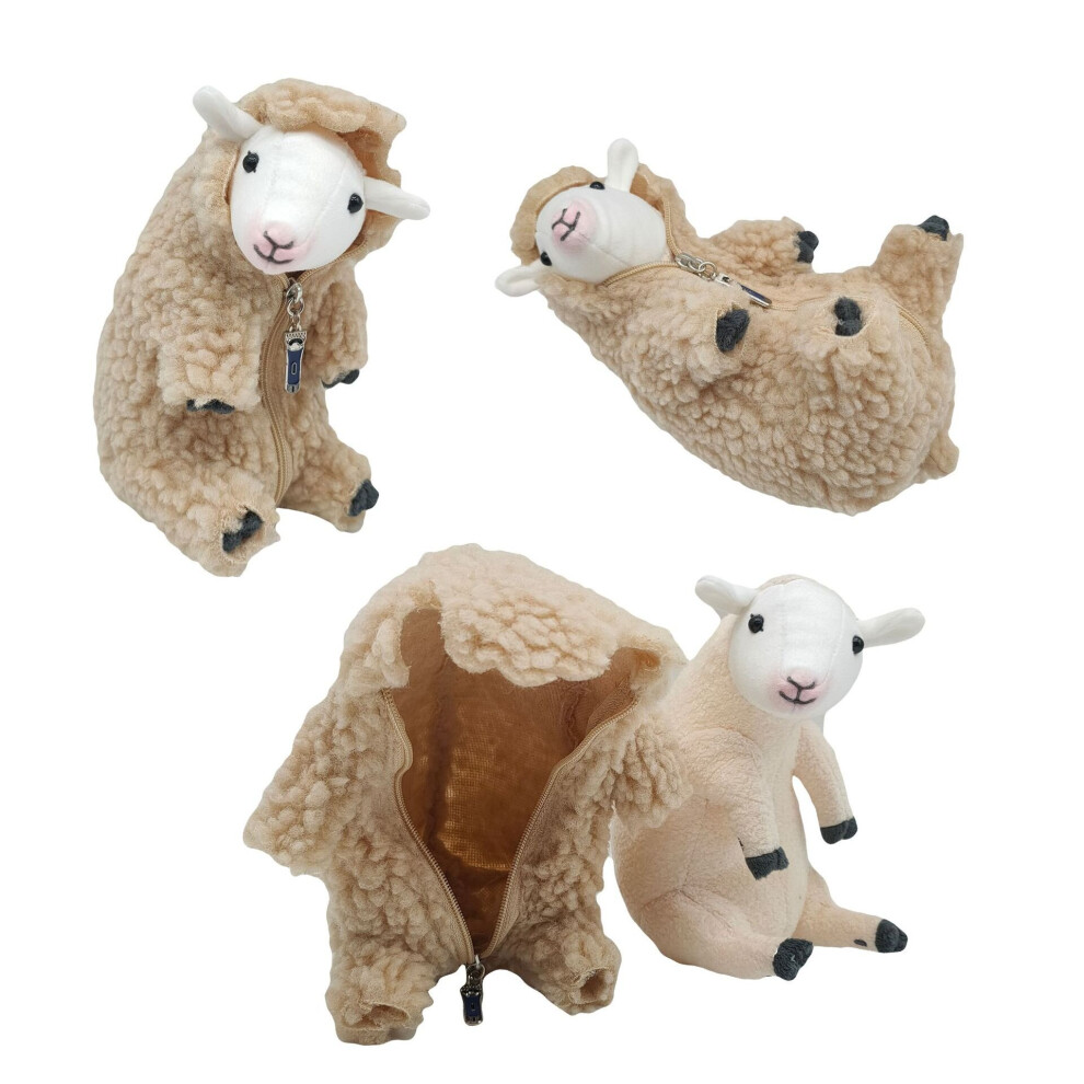 16CM Cute Shaved Lamb Sheep Stuffed Plush Doll Toy-image-OPC-P8ZH7YK-NEW