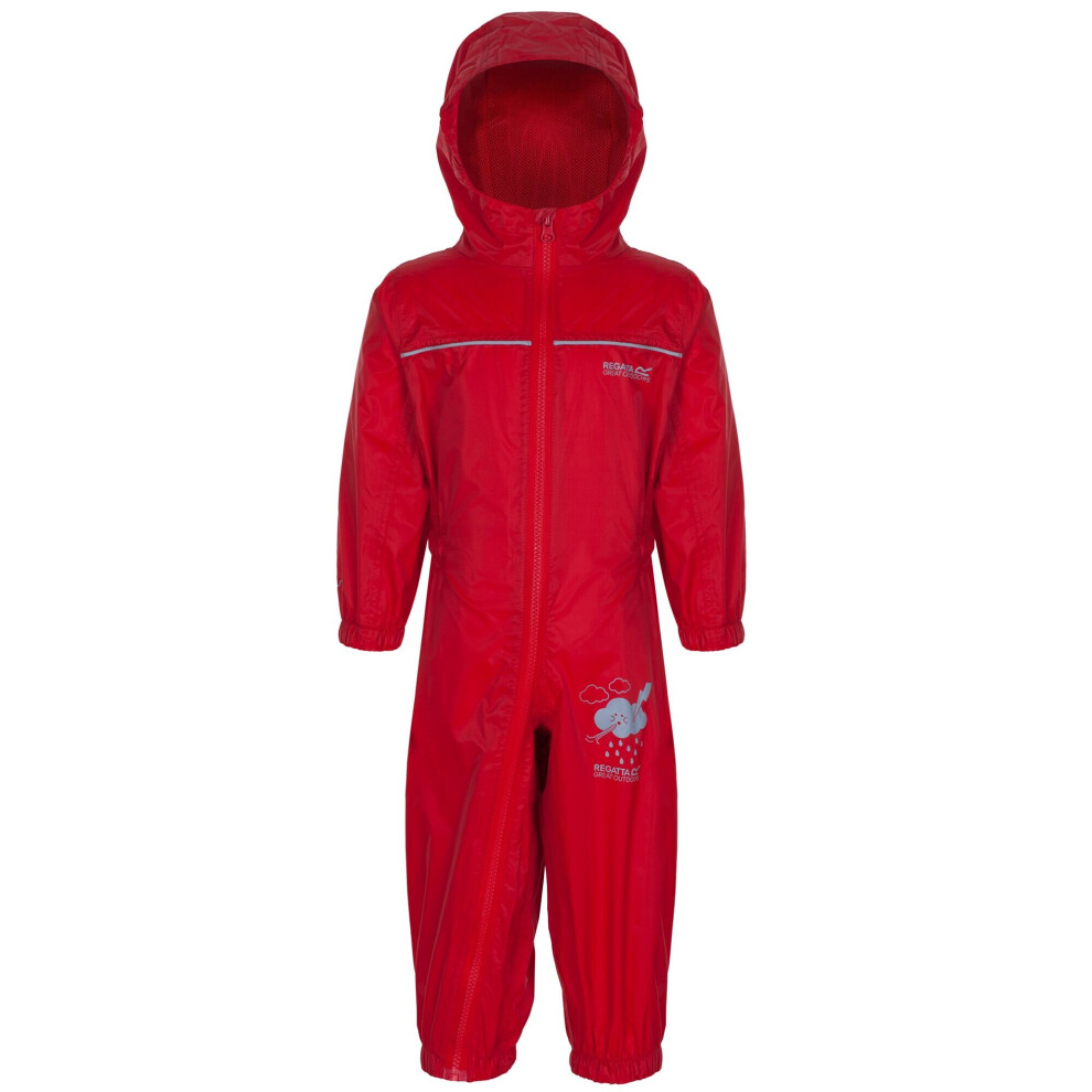 Regatta Kids’ Puddle Iv Puddle Suit - Red 12-18 Months - Image 2