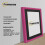 (A2 Pic (A1 Frame)) Pink Picture Frame / LW Style Wall Art Frame / Modern Photo Frames With Black Mount 2