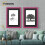 (A2 Pic (A1 Frame)) Pink Picture Frame / LW Style Wall Art Frame / Modern Photo Frames With Black Mount 8