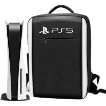 (Black A) For PS5 Protect Host Storage Bag Gamepad Accessories Backpack Travel Carrying