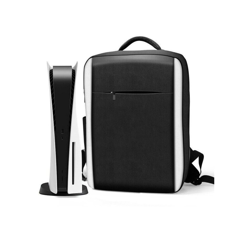(Black B) For PS5 Protect Host Storage Bag Gamepad Accessories Backpack Travel Carrying