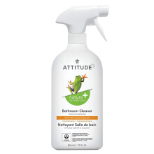ATTITUDE Bathroom Natural Multipurpose Spray Cleaner, Ideal for Hard Surfaces and Toilet, Hypoallergenic Biodegradable Vegan and Cruelty-Free, Citrus