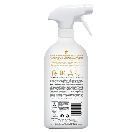 ATTITUDE, Badezimmerreiniger, Zitrus-Zeste, 27,1 fl oz (800 ml) 1
