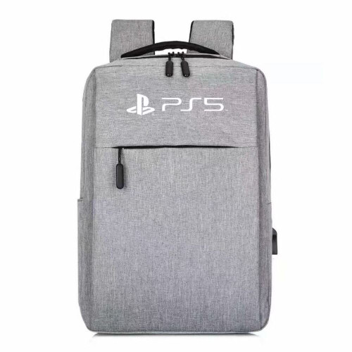 (Grey) For PS5 Protect Host Storage Bag Gamepad Accessories Backpack Travel Carrying