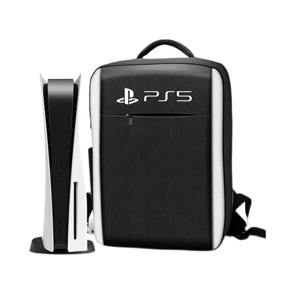 (Black A) For PS5 Protect Host Storage Bag Gamepad Accessories Backpack Travel Carrying