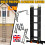 5.7M Folding Step Ladder Multi-Purpose Telescopic Ladder Heavy Duty 1