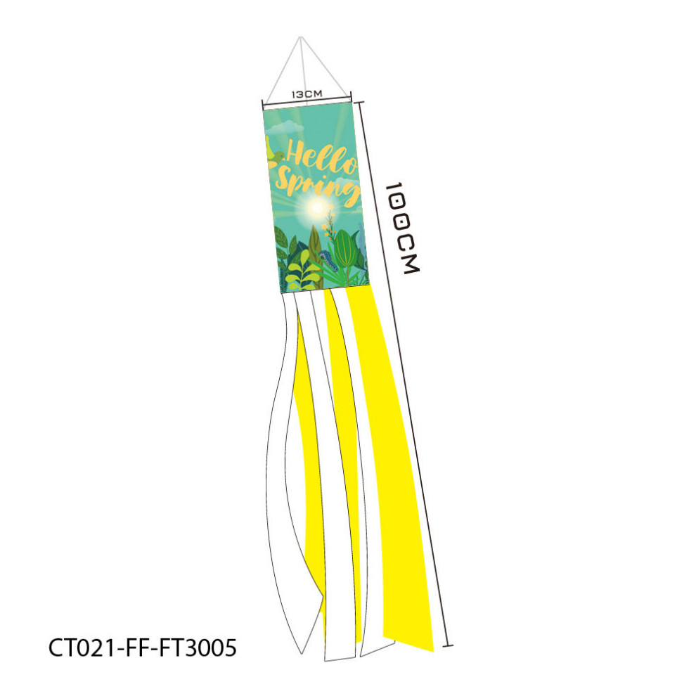 (E) Outdoor Courtyard Garden Spring Windsock Flag Decorative Creative Windsock Windmill