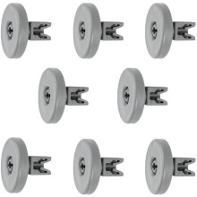 8X Dishwasher Lower Basket Wheel Compatible with Zanussi 50269757006 50286965004 50286964007 50269971003 50269921008-40mm Universal Bottom Roller