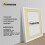(A3 Pic (A2 Frame)) White Picture Frame / LW Style Wall Art Frame / Modern Photo Frames With Ivory mount 12