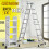 4.7M 14 in 1 Aluminium Folding Ladder Multi Position Purpose Platform 1