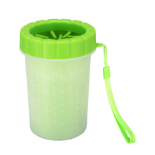 (Green, M) Pet Washer Cup Dog Cat Foot Paws Muddy Brush Wash